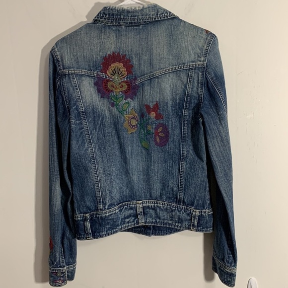 Mavi Jeans & Co Jean jacket, embroidered, Sz Large* See measurements - Picture 6 of 13